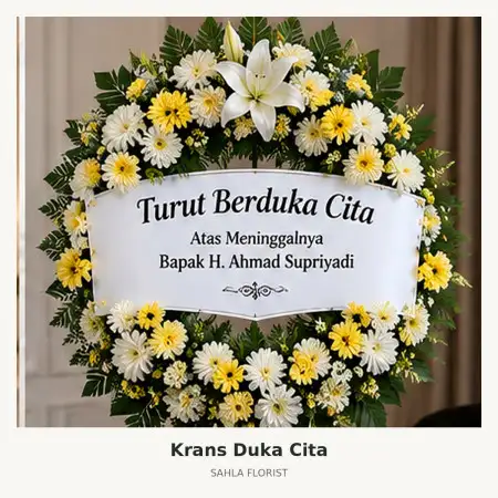 Krans Bunga Duka Pakpak Bharat