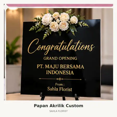 Papan Bunga Akrilik Pakpak Bharat